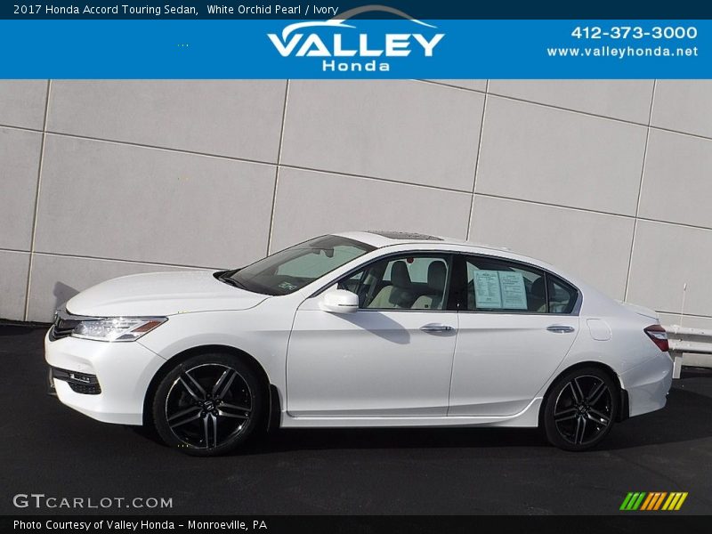 White Orchid Pearl / Ivory 2017 Honda Accord Touring Sedan