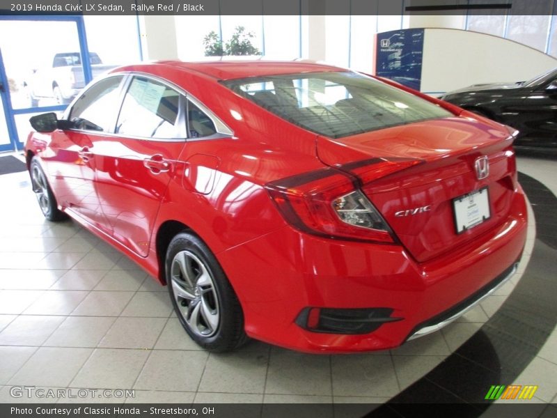 Rallye Red / Black 2019 Honda Civic LX Sedan