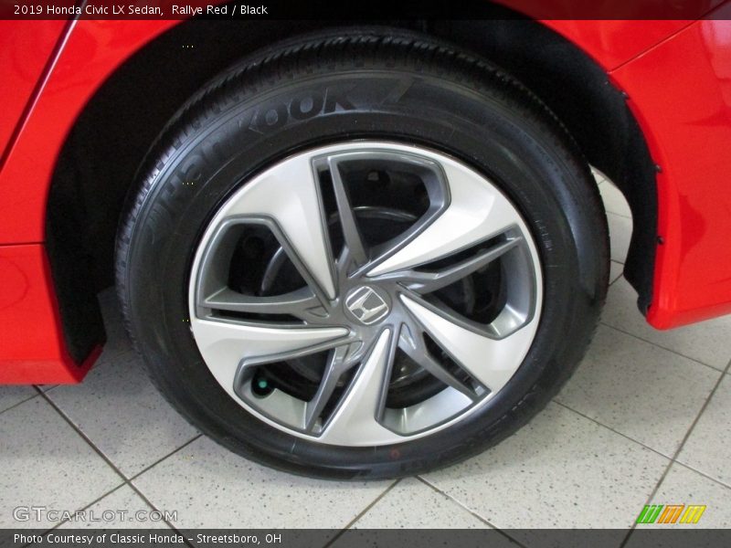 Rallye Red / Black 2019 Honda Civic LX Sedan