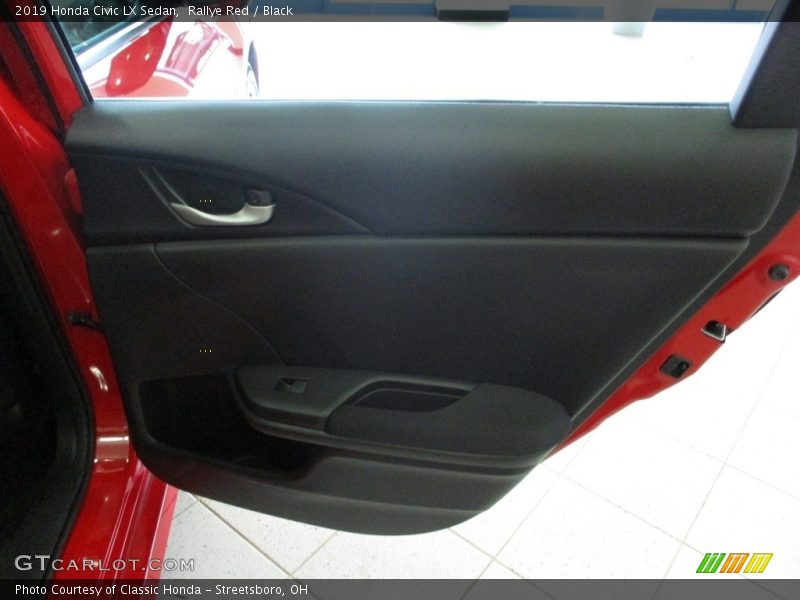 Rallye Red / Black 2019 Honda Civic LX Sedan