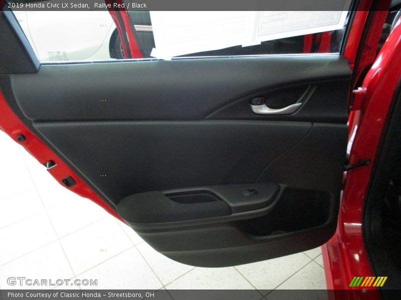 Rallye Red / Black 2019 Honda Civic LX Sedan