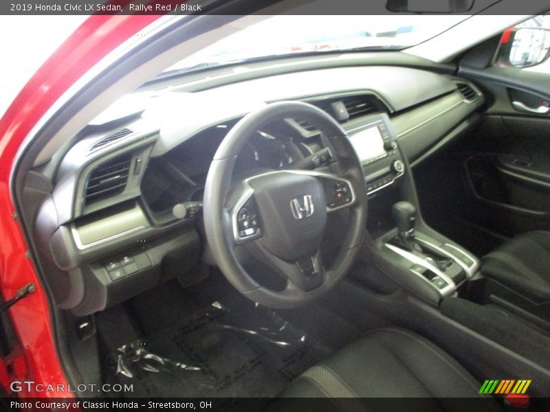 Rallye Red / Black 2019 Honda Civic LX Sedan