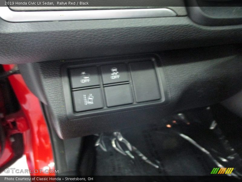 Rallye Red / Black 2019 Honda Civic LX Sedan