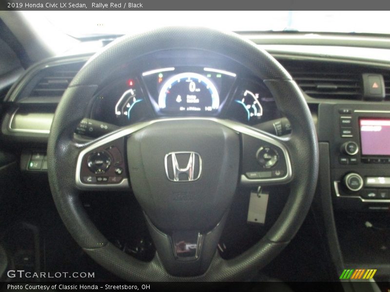 Rallye Red / Black 2019 Honda Civic LX Sedan