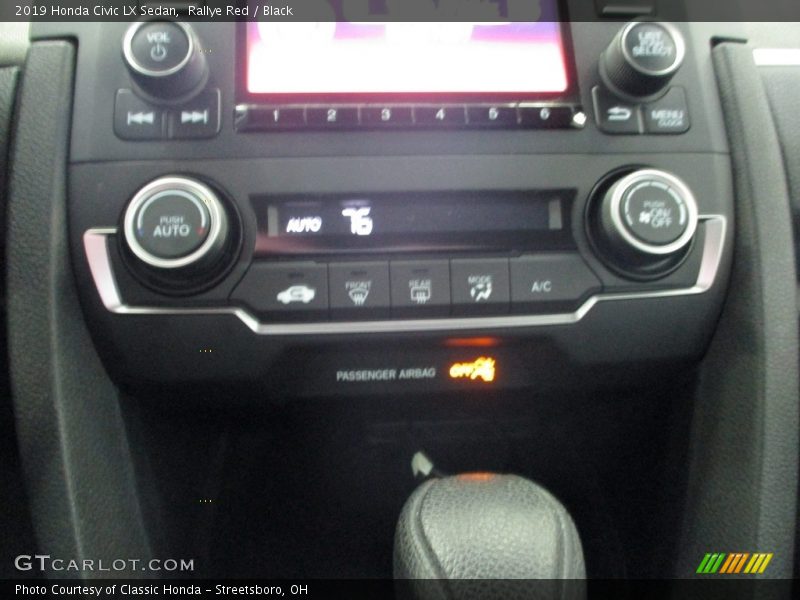 Rallye Red / Black 2019 Honda Civic LX Sedan