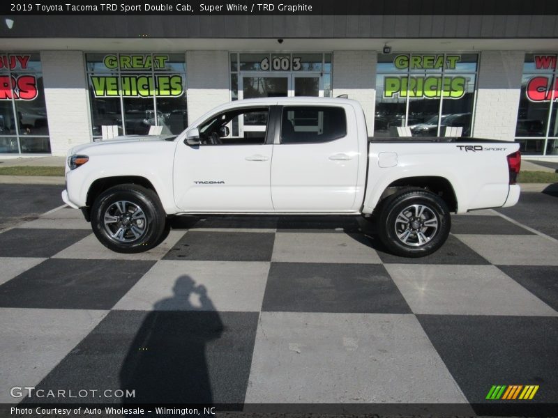 Super White / TRD Graphite 2019 Toyota Tacoma TRD Sport Double Cab