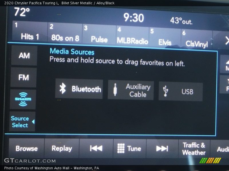 Billet Silver Metallic / Alloy/Black 2020 Chrysler Pacifica Touring L