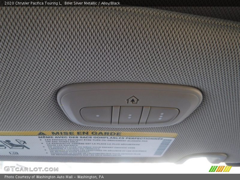 Billet Silver Metallic / Alloy/Black 2020 Chrysler Pacifica Touring L