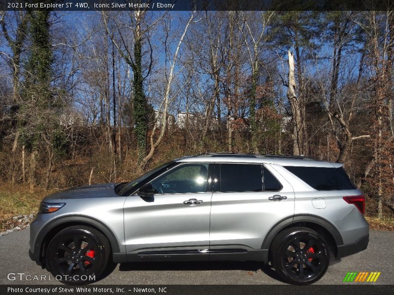 Iconic Silver Metallic / Ebony 2021 Ford Explorer ST 4WD