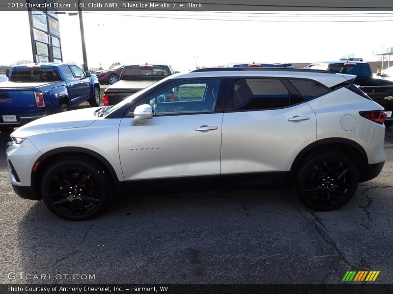 Silver Ice Metallic / Jet Black 2019 Chevrolet Blazer 3.6L Cloth AWD