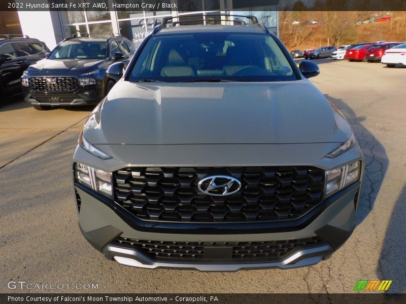 Hampton Gray / Black 2022 Hyundai Santa Fe XRT AWD