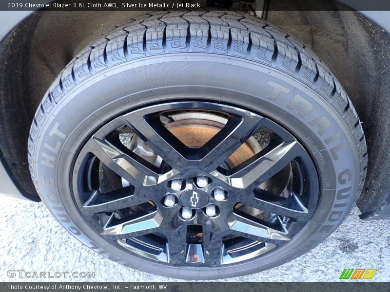 Silver Ice Metallic / Jet Black 2019 Chevrolet Blazer 3.6L Cloth AWD