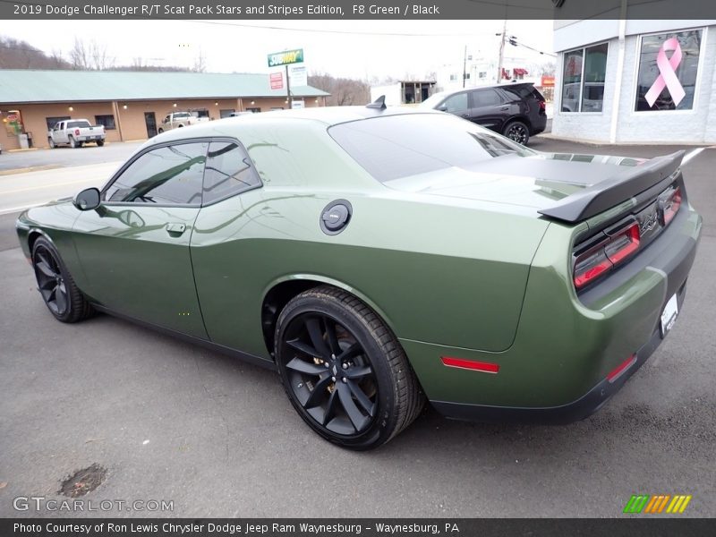 F8 Green / Black 2019 Dodge Challenger R/T Scat Pack Stars and Stripes Edition