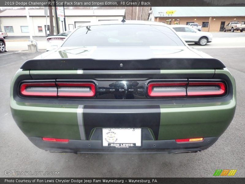 F8 Green / Black 2019 Dodge Challenger R/T Scat Pack Stars and Stripes Edition
