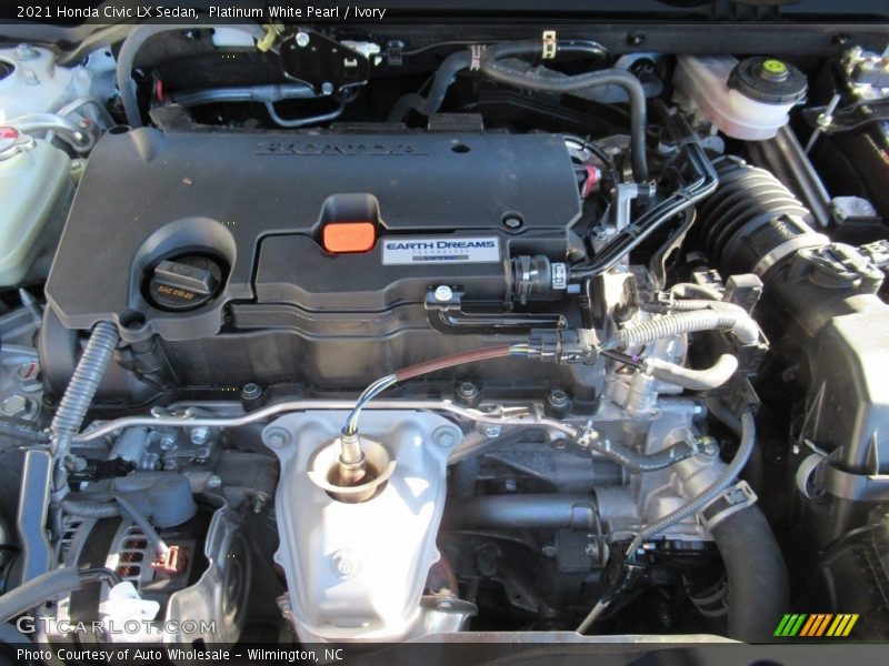 Platinum White Pearl / Ivory 2021 Honda Civic LX Sedan