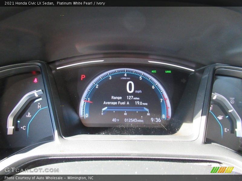 Platinum White Pearl / Ivory 2021 Honda Civic LX Sedan