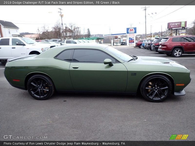 F8 Green / Black 2019 Dodge Challenger R/T Scat Pack Stars and Stripes Edition