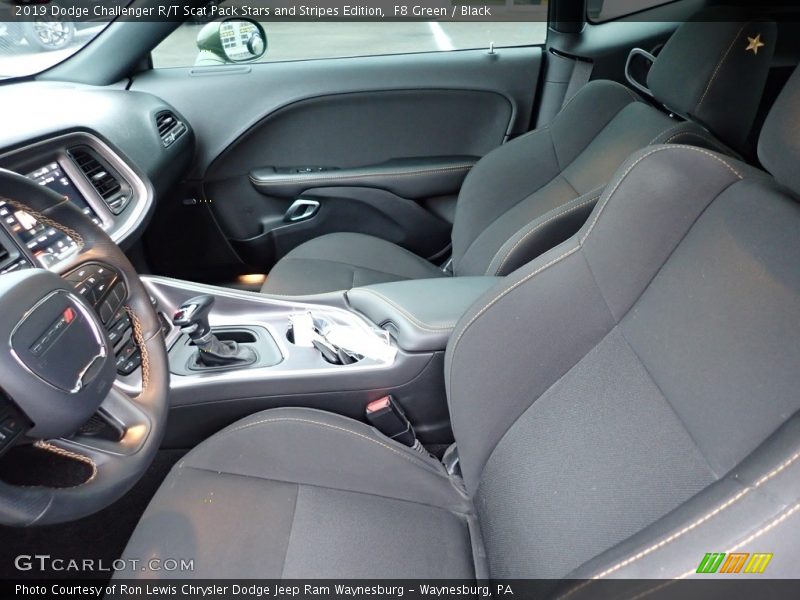 Front Seat of 2019 Challenger R/T Scat Pack Stars and Stripes Edition