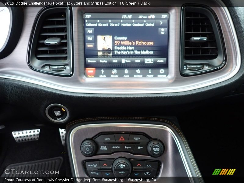 F8 Green / Black 2019 Dodge Challenger R/T Scat Pack Stars and Stripes Edition