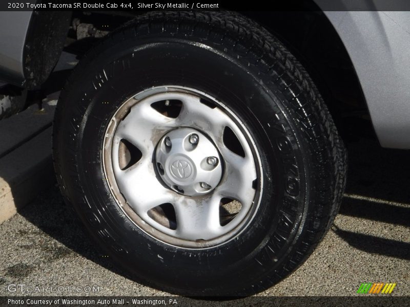 Silver Sky Metallic / Cement 2020 Toyota Tacoma SR Double Cab 4x4