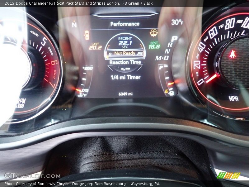F8 Green / Black 2019 Dodge Challenger R/T Scat Pack Stars and Stripes Edition