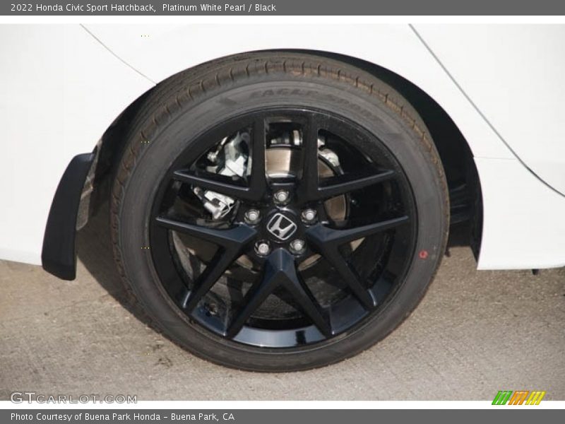 Platinum White Pearl / Black 2022 Honda Civic Sport Hatchback