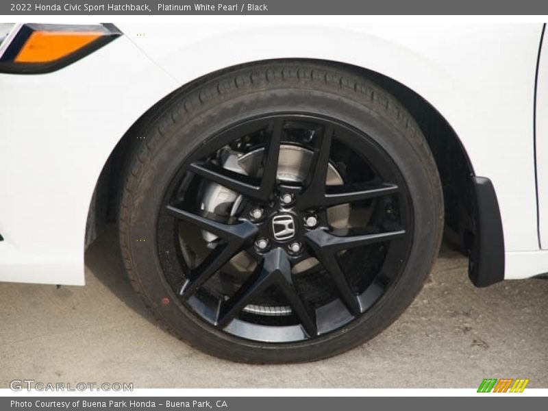 Platinum White Pearl / Black 2022 Honda Civic Sport Hatchback