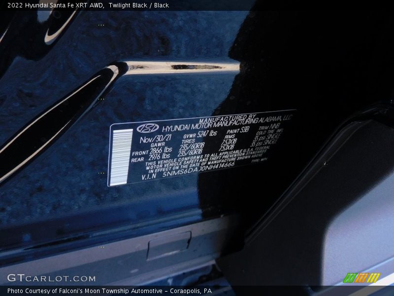 Twilight Black / Black 2022 Hyundai Santa Fe XRT AWD
