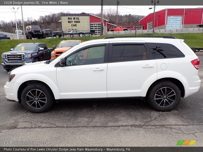 Vice White / Black 2018 Dodge Journey SE