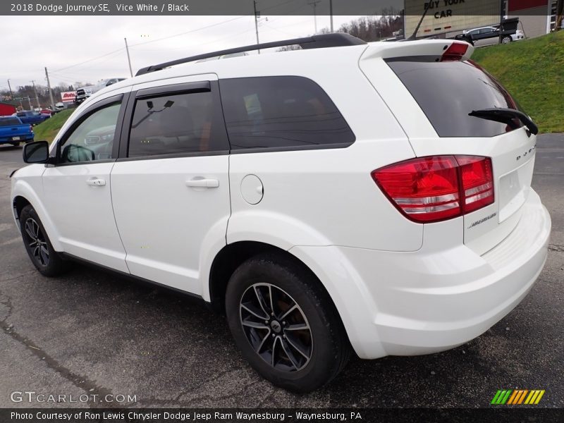 Vice White / Black 2018 Dodge Journey SE