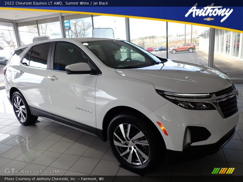 Summit White / Jet Black 2022 Chevrolet Equinox LT AWD