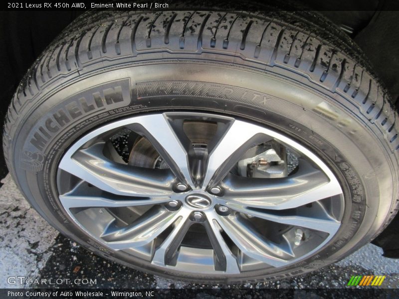 Eminent White Pearl / Birch 2021 Lexus RX 450h AWD