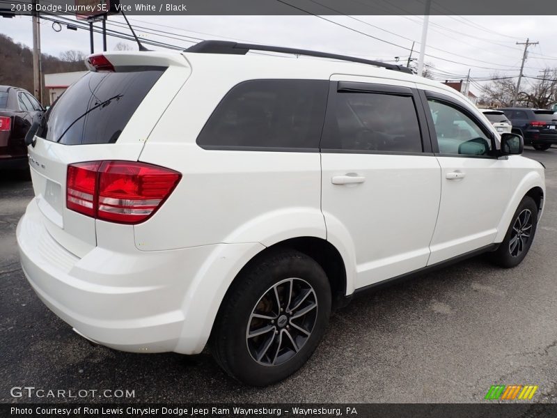 Vice White / Black 2018 Dodge Journey SE
