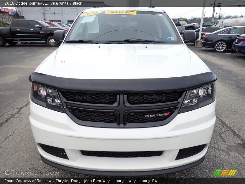 Vice White / Black 2018 Dodge Journey SE