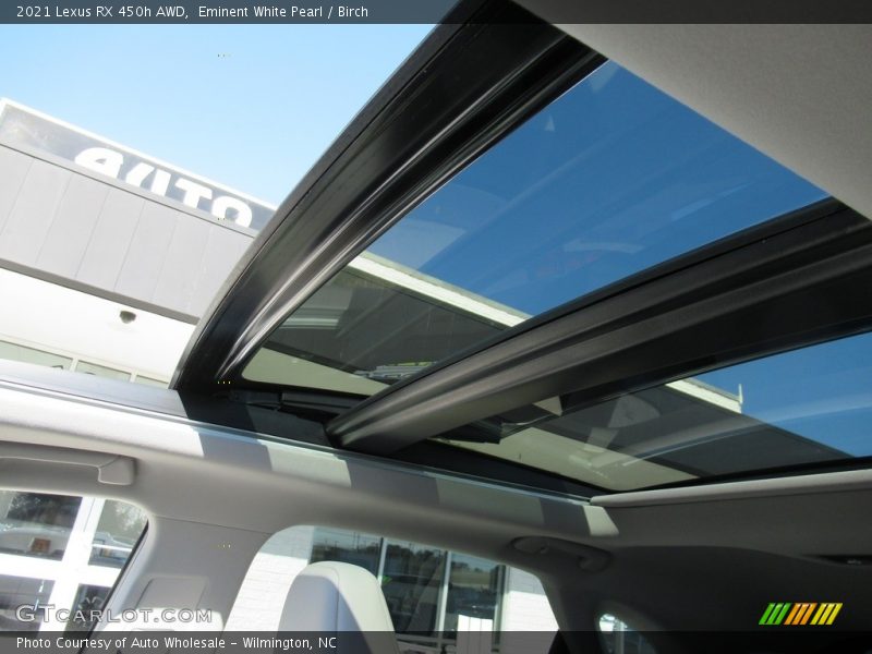 Eminent White Pearl / Birch 2021 Lexus RX 450h AWD