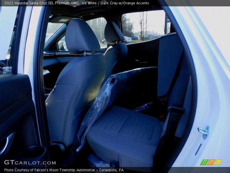 Ice White / Dark Gray w/Orange Accents 2022 Hyundai Santa Cruz SEL Premium AWD