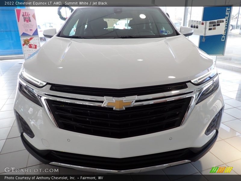 Summit White / Jet Black 2022 Chevrolet Equinox LT AWD