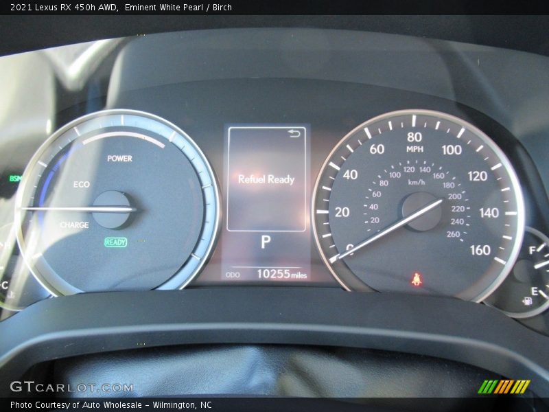 Eminent White Pearl / Birch 2021 Lexus RX 450h AWD