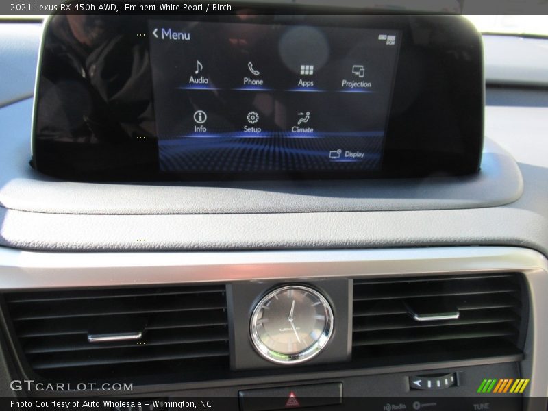 Eminent White Pearl / Birch 2021 Lexus RX 450h AWD