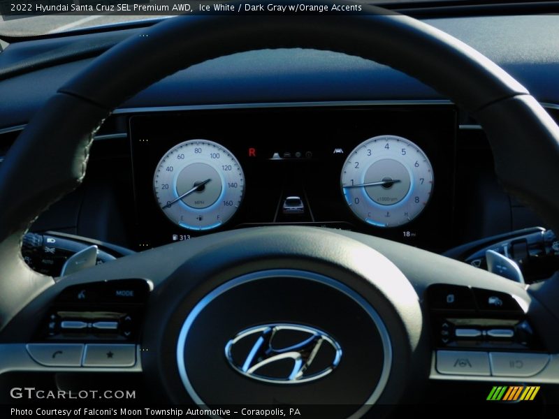 Ice White / Dark Gray w/Orange Accents 2022 Hyundai Santa Cruz SEL Premium AWD
