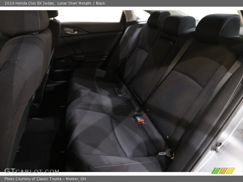 Lunar Silver Metallic / Black 2019 Honda Civic EX Sedan