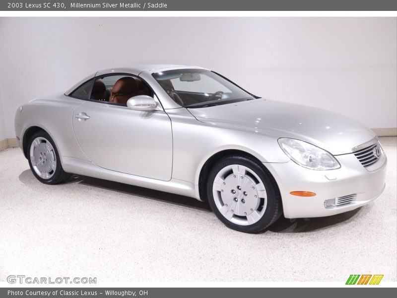 Millennium Silver Metallic / Saddle 2003 Lexus SC 430