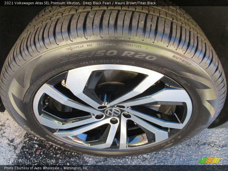 Deep Black Pearl / Mauro Brown/Titan Black 2021 Volkswagen Atlas SEL Premium 4Motion