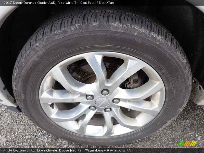 Vice White Tri-Coat Pearl / Black/Tan 2017 Dodge Durango Citadel AWD