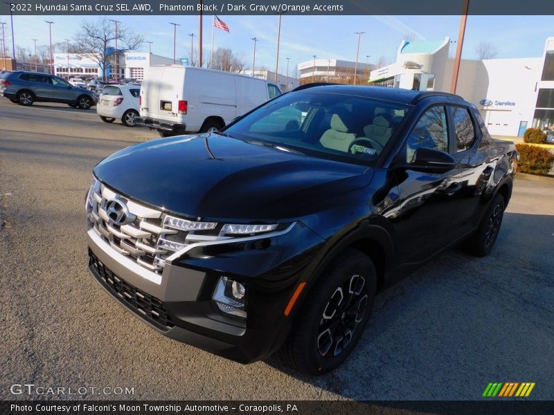 Phantom Black / Dark Gray w/Orange Accents 2022 Hyundai Santa Cruz SEL AWD