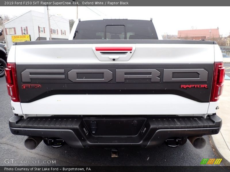 Oxford White / Raptor Black 2019 Ford F150 SVT Raptor SuperCrew 4x4