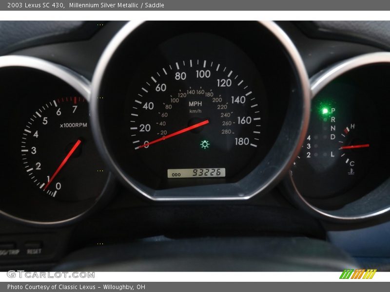 Millennium Silver Metallic / Saddle 2003 Lexus SC 430