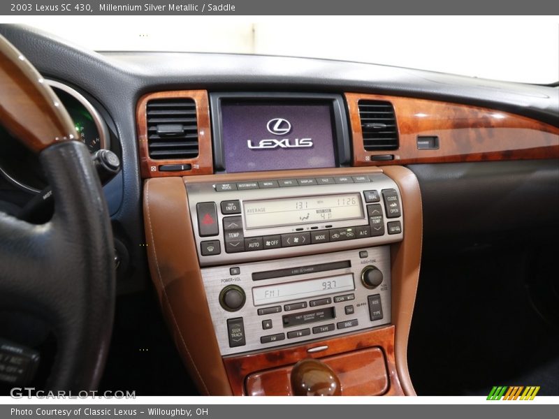 Millennium Silver Metallic / Saddle 2003 Lexus SC 430