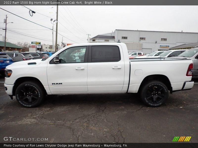 Bright White / Black 2022 Ram 1500 Big Horn Night Edition Crew Cab 4x4