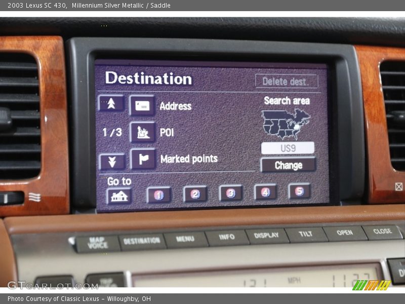 Millennium Silver Metallic / Saddle 2003 Lexus SC 430